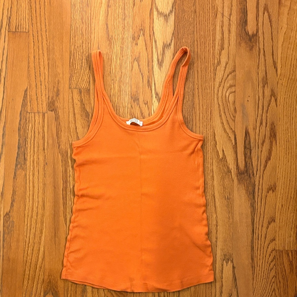 AYR Orange Ribbed Tank Top - sexy flexy